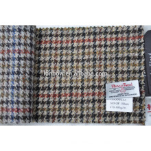 Tissu en tweed Harris 100% laine de haute qualité avec un motif pied-de-poule